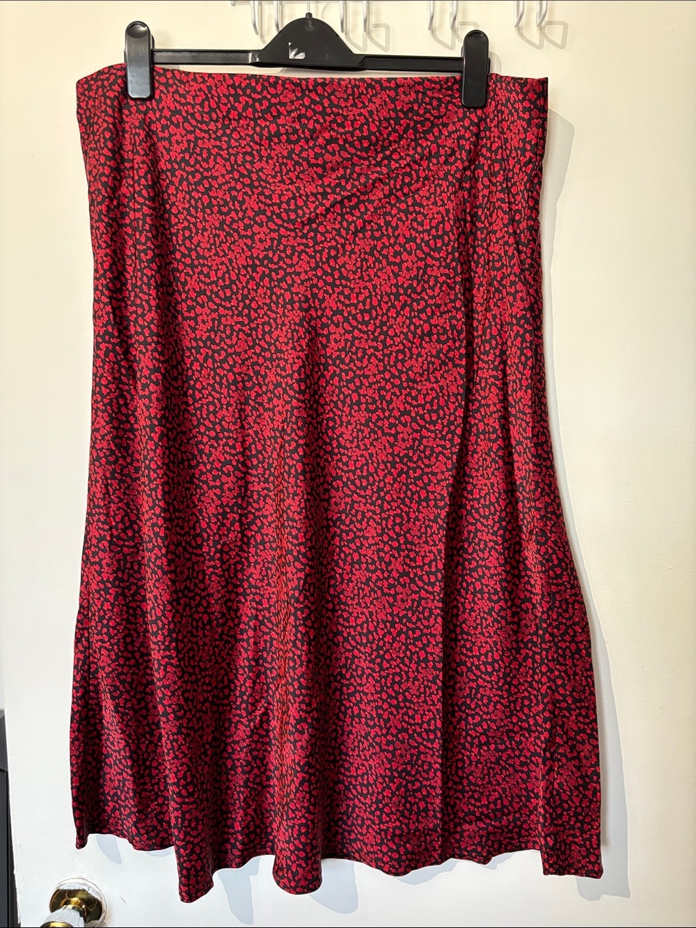 🎉4/30$🎉 George Red and Black Printed A-Line Skirt